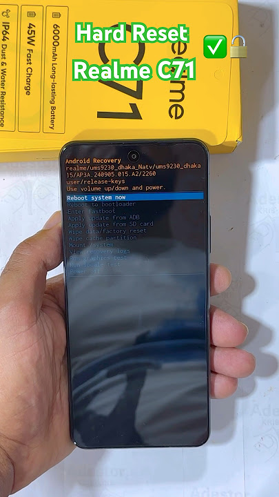Hard Reset Realme C71