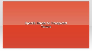 OpenGL Render to Transparent Texture