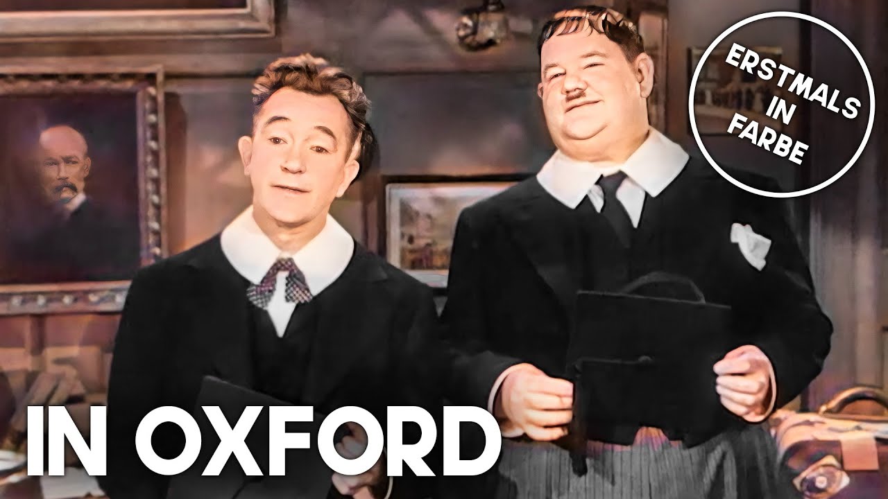 In Oxford | Laurel & Hardy IN FARBE | Filmklassiker