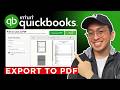 How to Export & Save QuickBooks Online Reports as PDF (QBO 2026)