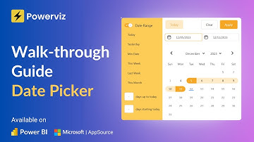 Date Picker Visual (Step by Step Tutorial)