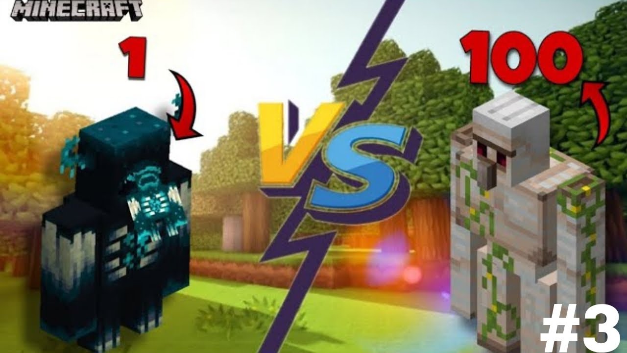 Minecraft Redditor showcases a battle of a Warden vs Immortal Iron