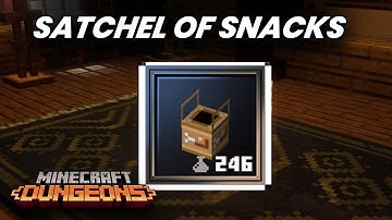 SATCHEL OF SNACKS - New Artifact First Look - Useless?! | Minecraft Dungeons