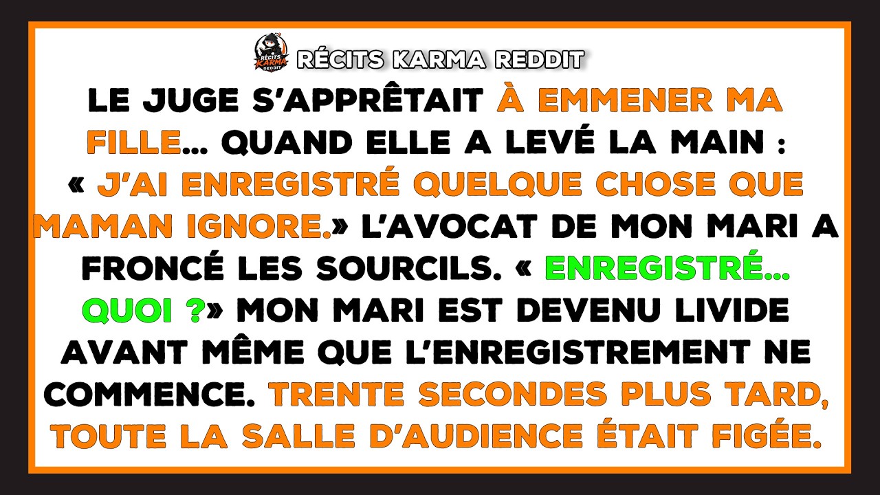 Ce jour-là, la juge s’apprêtait à rendre sa décision, et j’étais sûre d’avoir déjà perdu ma fille. Puis, dans un silence total, la petite main de Léa s’est levée. Rien que ça, une main d’enfant...
