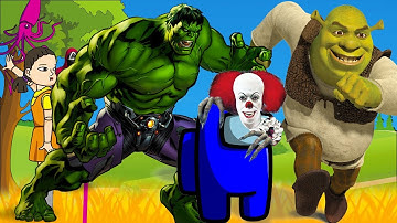 어몽어스 오징어 게임 Squid Game / HULK / AMONG US / PENNYWISE / SHREK