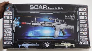 PUBG & Freefire Fully Automatic ScarL Toy Gun  Unboxing - Chatpat toy tv