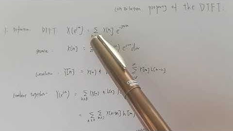 convolution property of the DTFT by Jinhua Hu ECE 130B