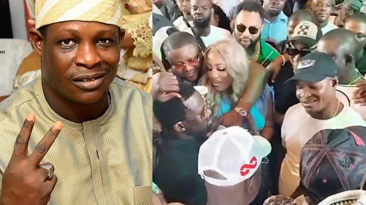 TOO MUCH MONEY AS KUNLE POLY RAIN MONEY ON MALAIKA AT HIS 50TH BIRTHDAY
