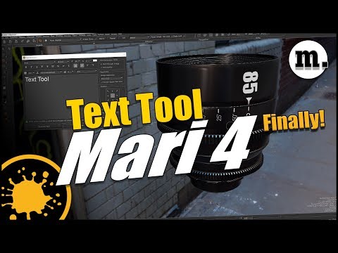 Text tool in Mari 4 | Finally we don't have to leave Mari