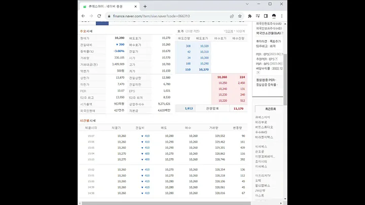 066310큐에스아이 주가 전망 및 차트 분석