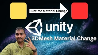 Unity Runtime change Material (Change 3D Mesh Materials) for Unity Beginners  | Nested Mango