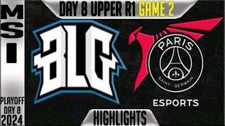 BLG vs PSG Highlights Game 2 | MSI 2024 Round 1 Knockouts Day 8 | Bilibili Gaming vs PSG Talon G2