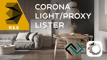 Corona Lister инструмент для организация источников света в Corona Render, 3D max