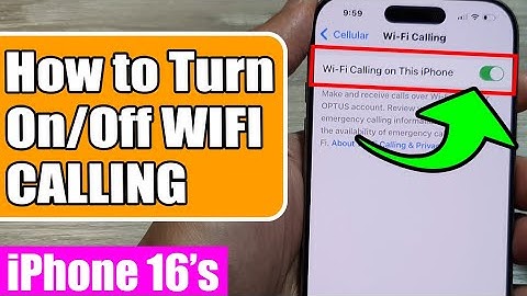 📶💬iPhone 16/16 Pro Max: How to Turn On/Off WIFI CALLING