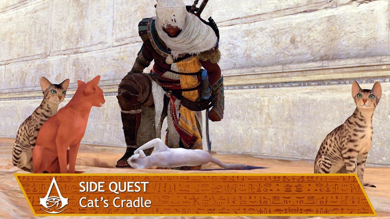 Assassin's Creed Origins - Side Quest - Cat's Cradle - YouTube