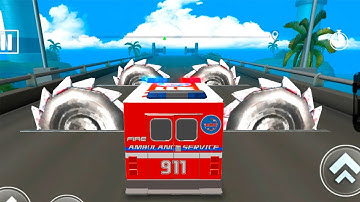 DEADLY RACE #3 - AMBULANCE Car Bumps Challenge 3d Gameplay Android IOS