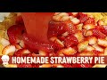 Fresh Strawberry Pie with Homemade Sweet Strawberry Glaze, Southern Cooking with CVC