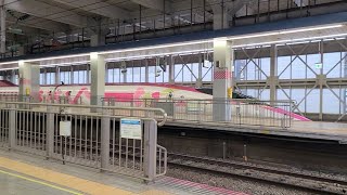 山陽新幹線500系V2編成ハローキティ新幹線発車シーン