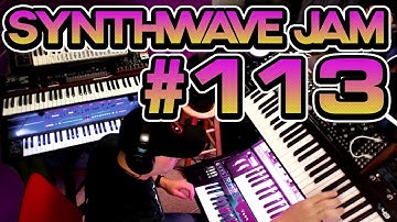 Daily Synthwave Jam #113 / Moog Grandmother, Roland SH2 JX-3P Juno 106 System-8 SE-02 & TR-8s