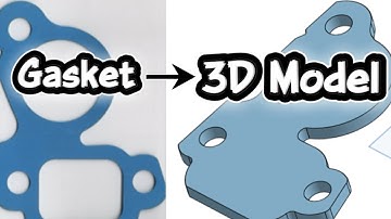 Beginner Automotive CAD: Turning a Gasket into a 3D Part