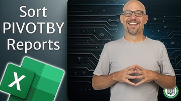 Excel How To Sort PIVOTBY Reports Descending by Amount