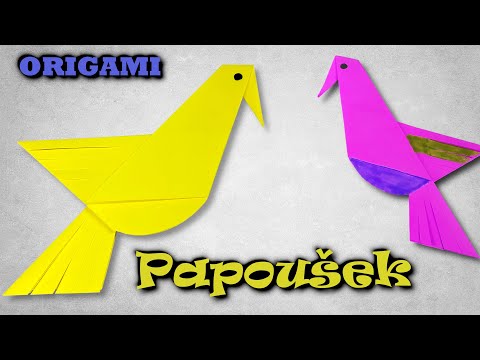 Origami papoušek | Jak vyrobit papouška z papíru