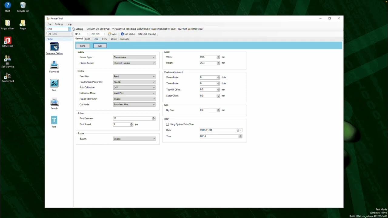Argox Printer Network setup YouTube