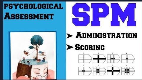 SPM Standard Progressive Matrices scoring||SPM introduction and scoring#psychologicaltesting