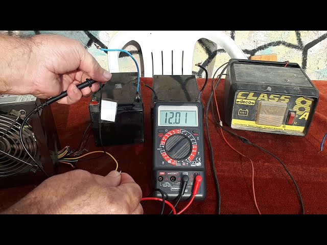 Φορτιστής από τροφοδοτικό υπολογιστή How to charge a battery with a PC  power supply - YouTube
