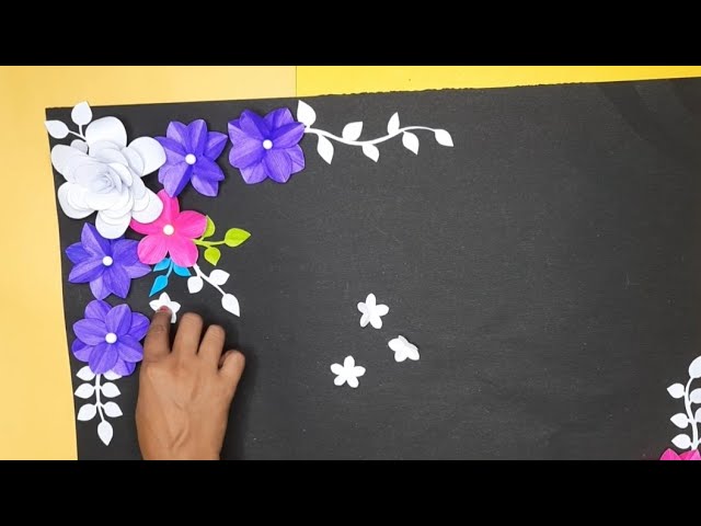 teacher's day Chart paper decorations project/How to decorate