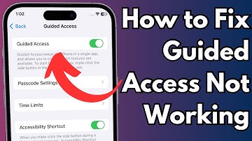 How To Fix Guided Access Not Working on iPhone & iPad iOS 16/17