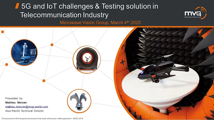 MVG Webinar - 5G and IoT challenges & testing solution in telecommunication Industry