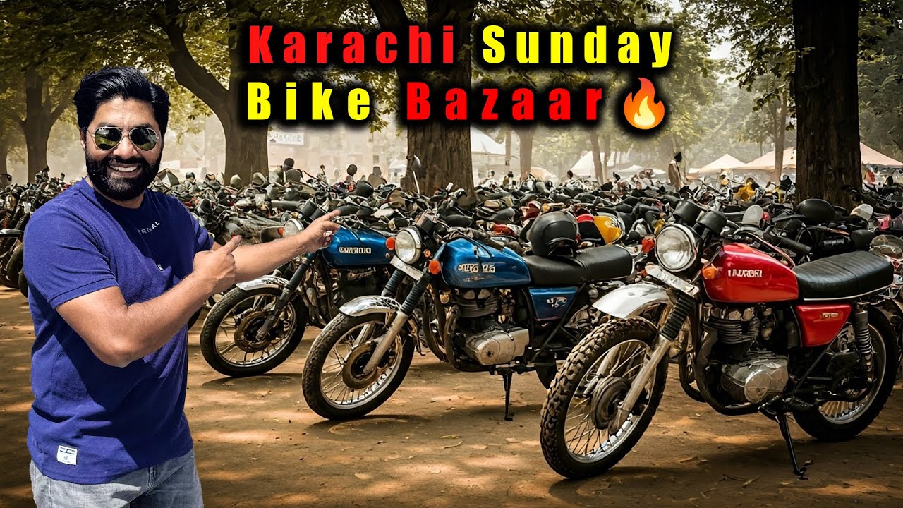 Karachi Sunday Bike Bazaar 🔥 | Sports, Mogul, and Classic Bikes in One Place |