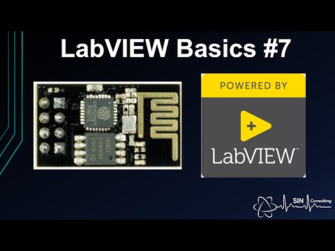LabVIEW Basics #7 - ESP8266 ESP-01 TCP/IP Socket Server + LabVIEW TCP/IP Client + USB Programmer Mod