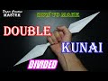 How to make a double kunai from paper paper creative master