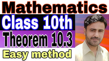 Class 10th Theorem 10.3