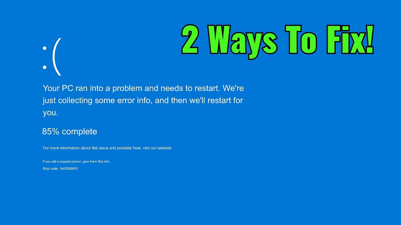 How to Fix Blue Screen of Death on Windows 11/10/8/7 (2025) - YouTube