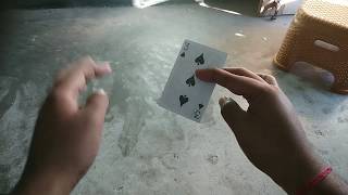 FLICKER/One Handed Card Flourish Tutorial (In Hindi)