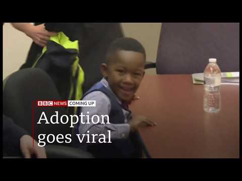 5-year-old adoption goes viral (USA) - BBC News - 7th December 2019