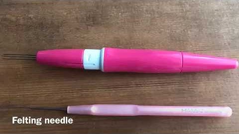 This is an introduction to tools for making wool felt works.