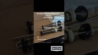 maytag washer suspension rods replacement.  washer was shaking.  appliance repair Arlington tx