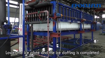 Focusun 10T/day direct block ice machine with automatic ice moving system