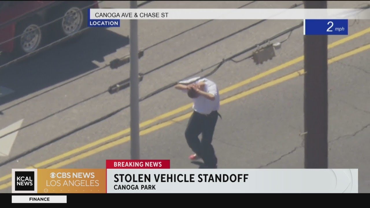 Stolen truck pursuit ends with suspect in custody - YouTube