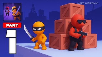 Stealth Master - Gameplay Walkthrough Part 1 : Rise as the Ultimate Stealth Ninja (iOS, Android)