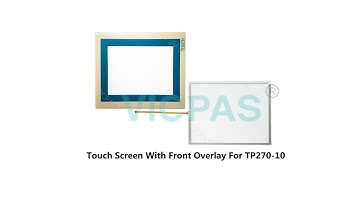 Touch Screen With Front overlay for Siemens TP270-10 6AV6545-0CA10-0AX0 with keypad, display