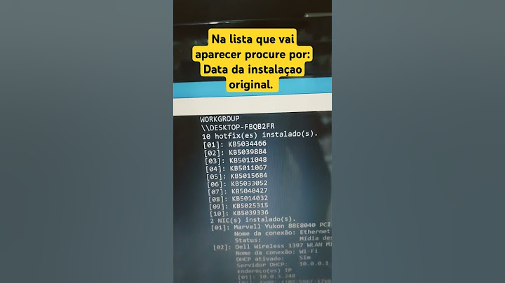 Descubra a data e hora  exata que o seu windows foi instalado. #shorts