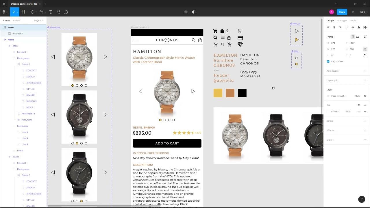 Figma Interactive Protoyping - Zoom and Pan Overlays