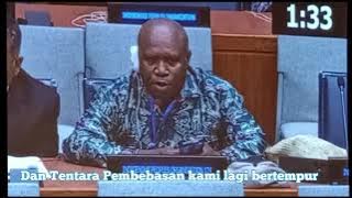 Pidato Diplomat TPNPB untuk PBB, John Anari