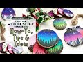 Wood Slice Painting On Ornaments : How-To, Tips &amp; 10+ Ideas | Christmas Ornaments Painting