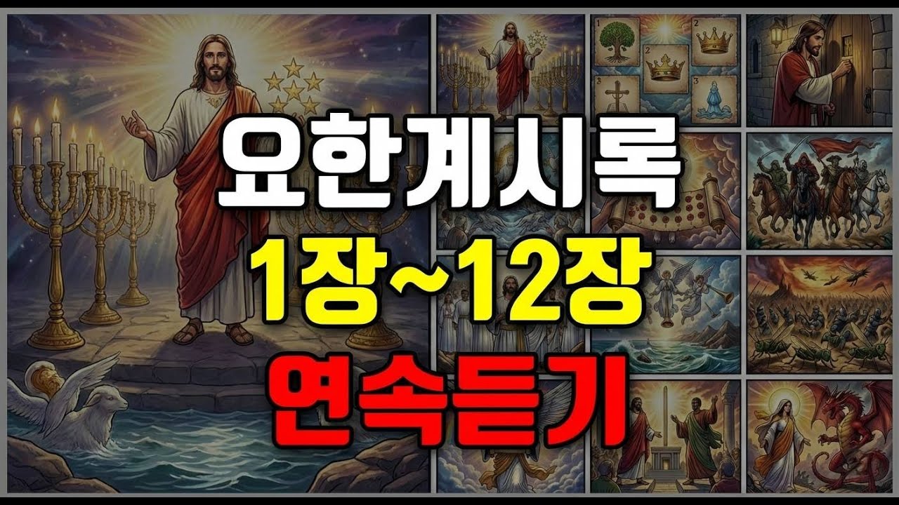 요한계시록 1장~12장 눈으로 보고 귀로 듣는 총정리 [만화성경] 연속듣기 | 만화로 보는 성경낭독 (오디오북) #성경플리 #성경듣기 #성경만화